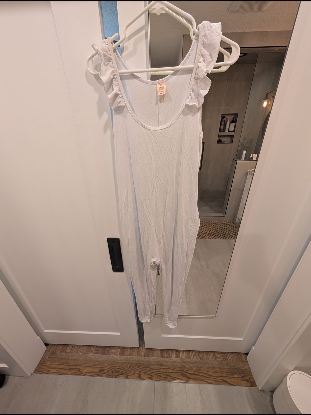 Smash + Tess White Ruffle-Strap Sleepset - Picture 2 of 4